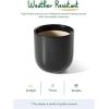 image:imageLE TAUCI 8 Inch Plant Pot Ceramic Pot with Drainage Hole amp Rubber Plug Indoor Planter for Herbs amp Small Houseplants Cylinder Planter for Home Office Neutral GrayBlack