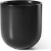 image:imageLE TAUCI 8 Inch Plant Pot Ceramic Pot with Drainage Hole amp Rubber Plug Indoor Planter for Herbs amp Small Houseplants Cylinder Planter for Home Office Neutral GrayBlack