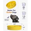 image:imageLE TAUCI Ceramic Slow Feeder Dog Bowls Elevated 3 Cup Raised Bowl with Wooden Stand for Medium Large Breed Slow Down Eating Puzzle Dog Food Bowl Star YellowStar Yellow