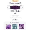 image:imageLE TAUCI Ceramic Slow Feeder Dog Bowls Elevated 3 Cup Raised Bowl with Wooden Stand for Medium Large Breed Slow Down Eating Puzzle Dog Food Bowl Star YellowMaze Purple
