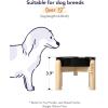image:imageLE TAUCI Ceramic Slow Feeder Dog Bowls Elevated 3 Cup Raised Bowl with Wooden Stand for Medium Large Breed Slow Down Eating Puzzle Dog Food BowlSkull BlackSkull BlackStand