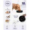 image:imageLE TAUCI Ceramic Slow Feeder Dog Bowls Elevated 3 Cup Raised Bowl with Wooden Stand for Medium Large Breed Slow Down Eating Puzzle Dog Food BowlSkull BlackSkull Black