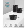 image:imageLE TAUCI Ramekins 4 OZ Oven Safe Creme Brulee Ramekins Pudding Custard Cups Souffle Ramiken Dipping Sauce Dishes Ceramic Ramekin Bowls Set of 6 Matte BlackMatte Black