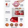 image:imageLE TAUCI 28 oz Soup Bowls with Handles and Silicone Lids Set of 2 and LE TAUCI 48 oz Ceramic Pie Pans for Baking Set of 2