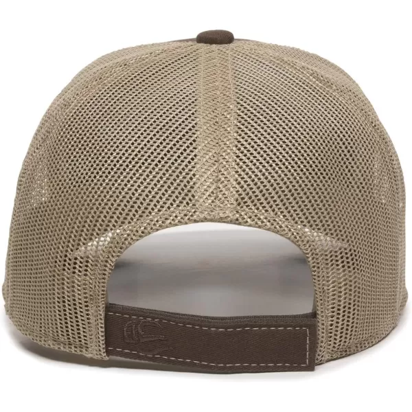 imageOutdoor Cap Structured Mesh Back Trucker CapBrownTan