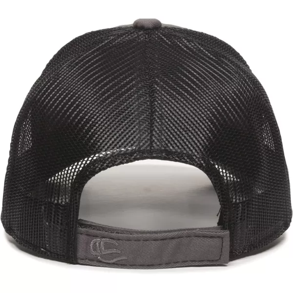 imageOutdoor Cap Structured Mesh Back Trucker CapCharcoalBlack