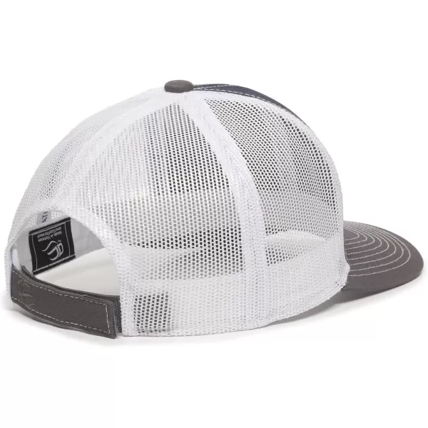 imageOutdoor Cap Structured Mesh Back Trucker CapNavyWhiteCharcoal