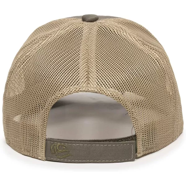 imageOutdoor Cap Structured Mesh Back Trucker CapOliveTan