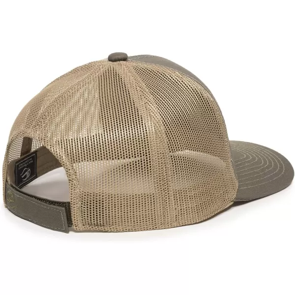 imageOutdoor Cap Structured Mesh Back Trucker CapOliveTan