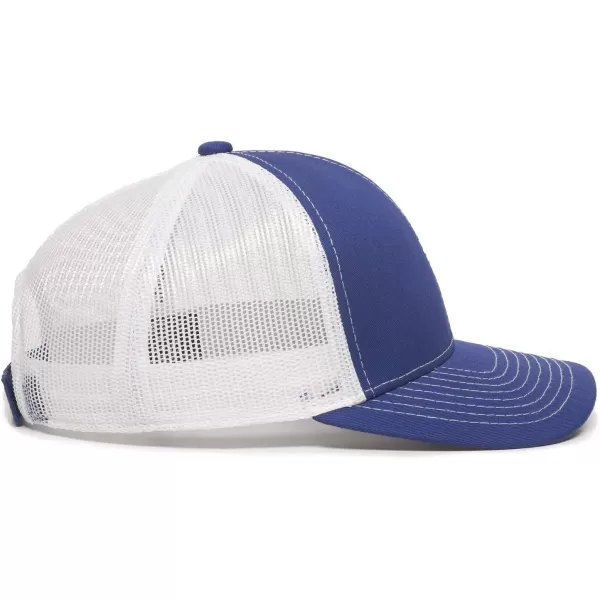 imageOutdoor Cap Structured Mesh Back Trucker CapRoyalWhite
