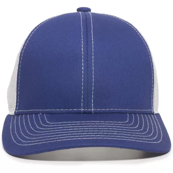 imageOutdoor Cap Structured Mesh Back Trucker CapRoyalWhite