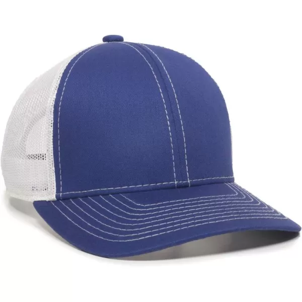 imageOutdoor Cap Structured Mesh Back Trucker CapRoyalWhite