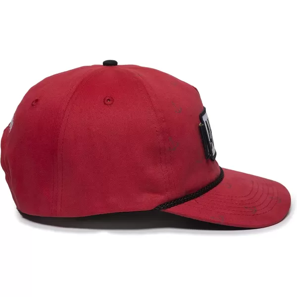 imageCaptain Morgan Ahoy Patch Watermark Pattern Hat  Adjustable Snapback Red Baseball Cap for Men ampamp Women
