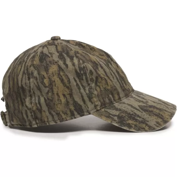 imageOutdoor Cap Mens Hunting Basics Tuck Strap Cap Original Mossy Oak Bottomland One Size
