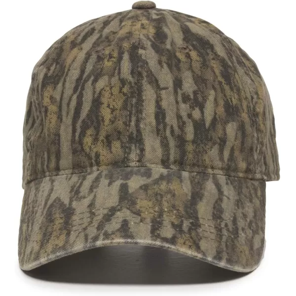 imageOutdoor Cap Mens Hunting Basics Tuck Strap Cap Original Mossy Oak Bottomland One Size