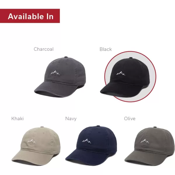 imageOutdoor Cap Mountain Dad Hat  Unstructured Soft Cotton CapBlack