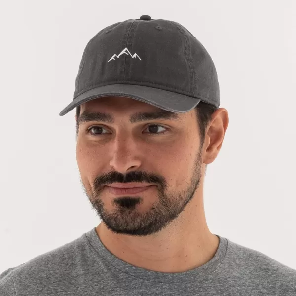 imageOutdoor Cap Mountain Dad Hat  Unstructured Soft Cotton CapCharcoal