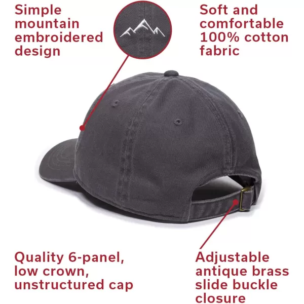 imageOutdoor Cap Mountain Dad Hat  Unstructured Soft Cotton CapCharcoal