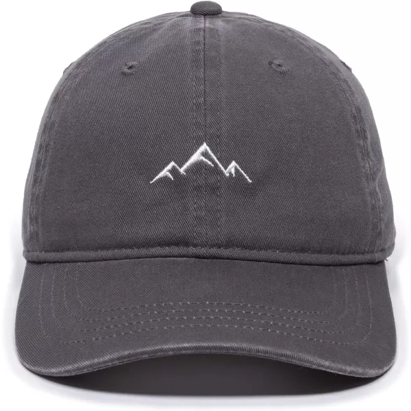imageOutdoor Cap Mountain Dad Hat  Unstructured Soft Cotton CapCharcoal