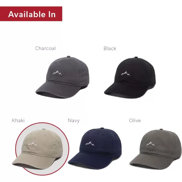 imageOutdoor Cap Mountain Dad Hat  Unstructured Soft Cotton CapKhaki
