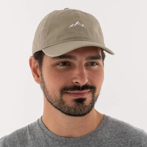 imageOutdoor Cap Mountain Dad Hat  Unstructured Soft Cotton CapKhaki