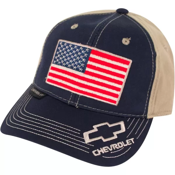 imageOutdoor Cap Unisex Erwachsene amerikanische Flagge Truck CapNavyKhaki