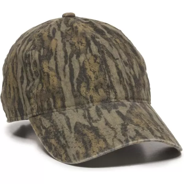 imageOutdoor Cap Mens Hunting Basics Tuck Strap Cap Original Mossy Oak Bottomland One Size