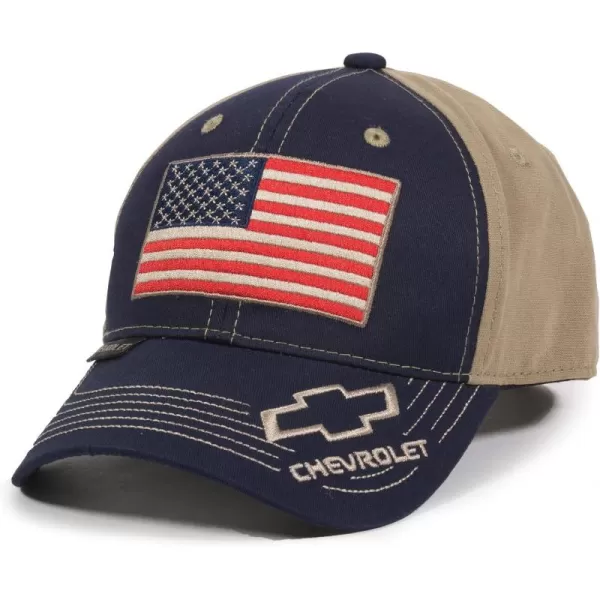 imageOutdoor Cap Unisex Erwachsene amerikanische Flagge Truck CapNavyKhaki