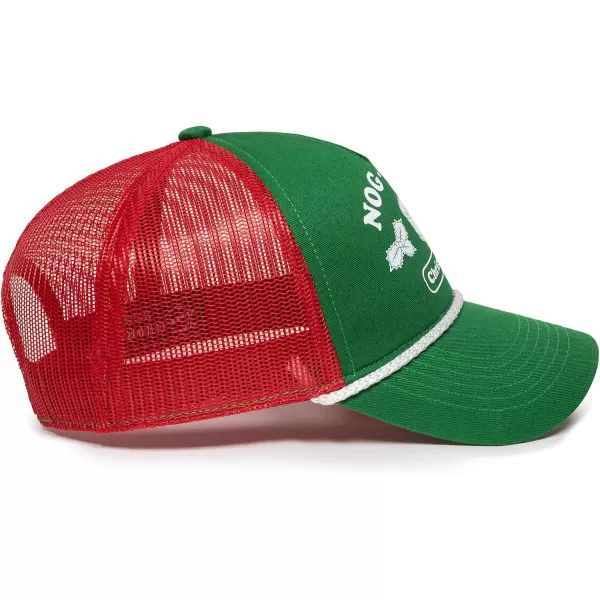 imageEgg Nog Chug Christmas 79 Foam Front Mesh Back Trucker Hat  Adjustable Snapback Christmas Party Baseball Cap for Men ampamp Women Green