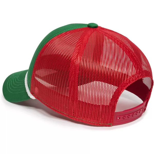 imageEgg Nog Chug Christmas 79 Foam Front Mesh Back Trucker Hat  Adjustable Snapback Christmas Party Baseball Cap for Men ampamp Women Green