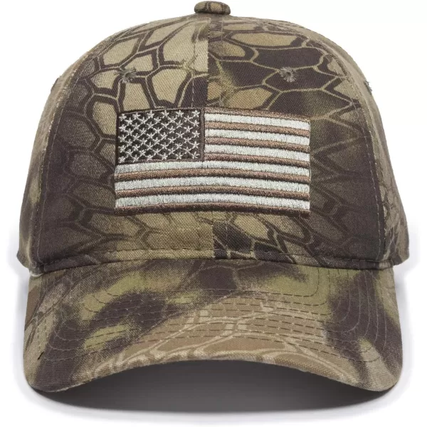 imageOutdoor Cap Mens Camouflage Americana CapKryptek Highlander