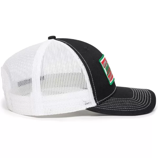 imageSippin on Jingle Juice Christmas Scout Patch Mesh Back Trucker Hat  Adjustable Snapback Christmas Party Black Baseball Cap for Men ampamp Women