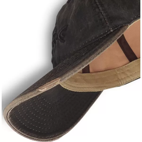 imageOutdoor Cap Adjustable Closure Bonefish Weathered Cotton Cap Dark Brown