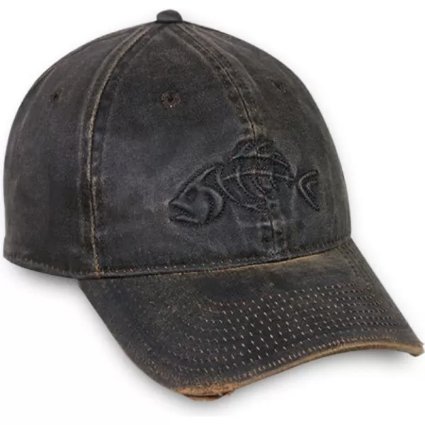 imageOutdoor Cap Adjustable Closure Bonefish Weathered Cotton Cap Dark Brown