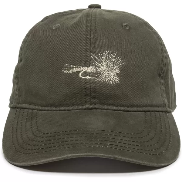 imageDry Fly Fish Lure Dad Hat  Adjustable Polo Style Baseball Cap for Men ampamp Women