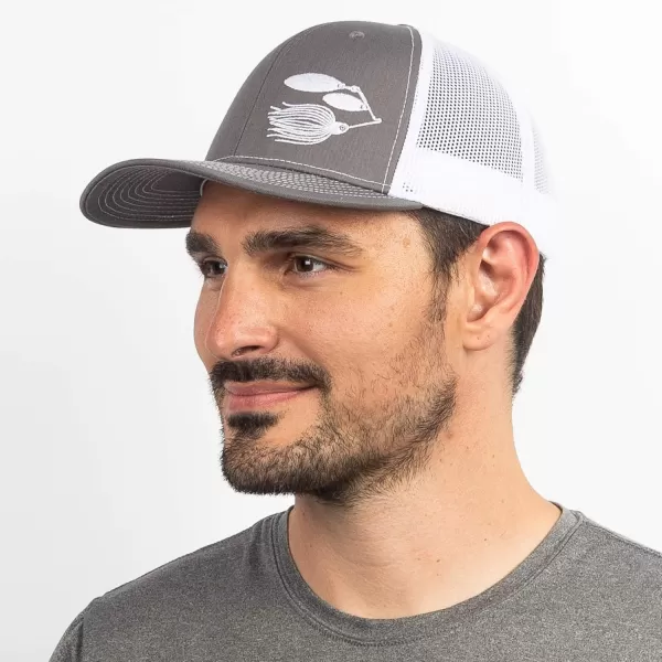 imageFish Lure Trucker Hat  Adjustable Baseball Cap wPlastic Snapback Closure