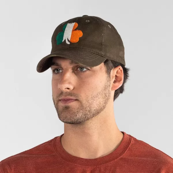 imageIrish Flag Shamrock Dad Hat  Adjustable Polo Style Baseball Cap for Men ampamp Women