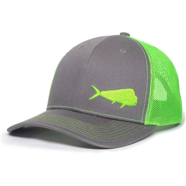 imageFish Silhouettes Trucker Hat  Adjustable Baseball Cap wSnapback Closure