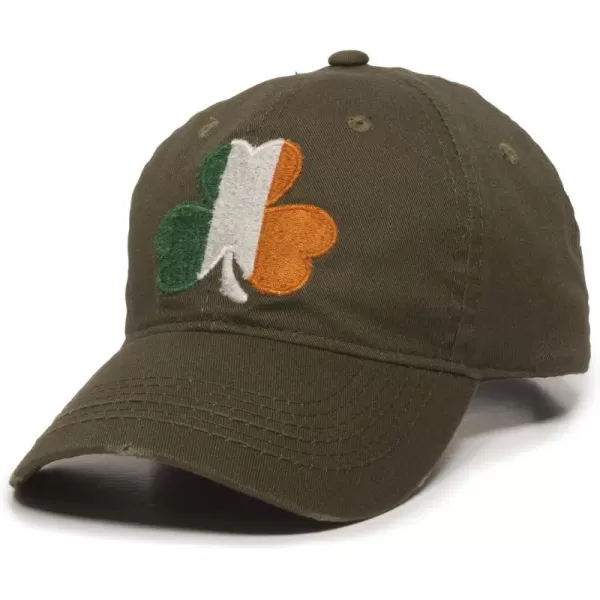 imageIrish Flag Shamrock Dad Hat  Adjustable Polo Style Baseball Cap for Men ampamp Women