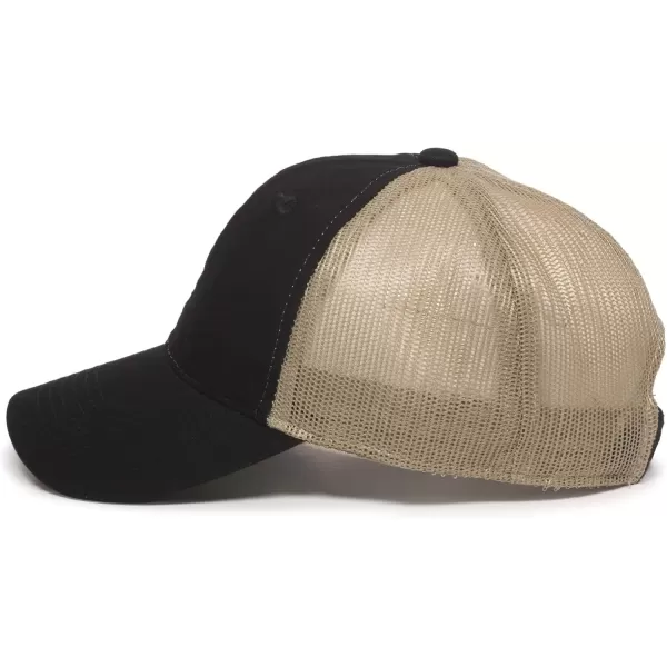 imageOutdoor Cap Garment Washed Meshback CapBlackTan