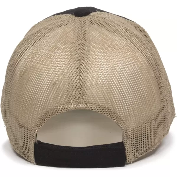 imageOutdoor Cap Garment Washed Meshback CapBlackTan