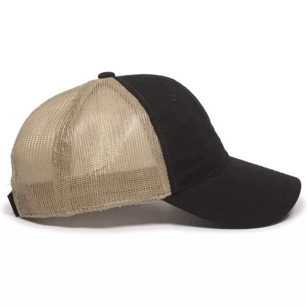 imageOutdoor Cap Garment Washed Meshback CapBlackTan