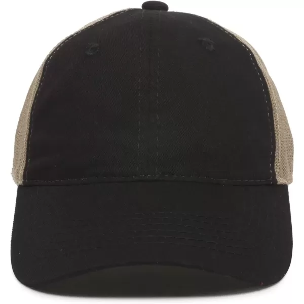 imageOutdoor Cap Garment Washed Meshback CapBlackTan