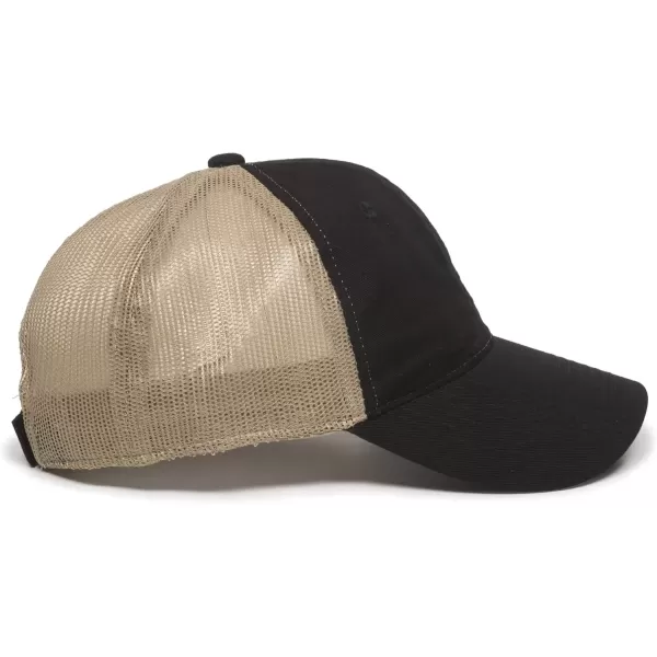 imageOutdoor Cap Garment Washed Meshback CapBlackTan