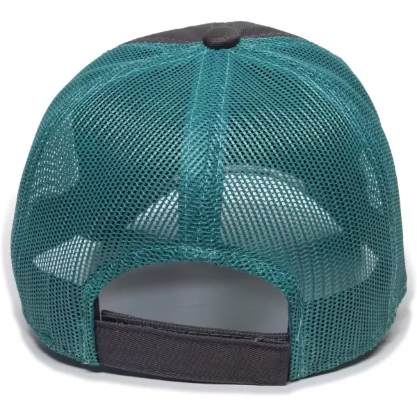 imageOutdoor Cap Garment Washed Meshback CapCharcoalAqua