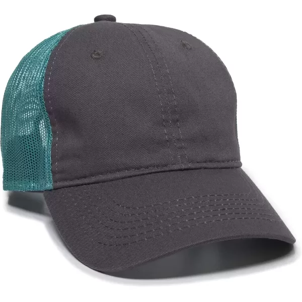 imageOutdoor Cap Garment Washed Meshback CapCharcoalAqua