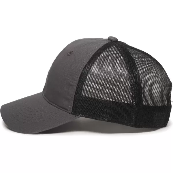 imageOutdoor Cap Garment Washed Meshback CapCharcoalBlack