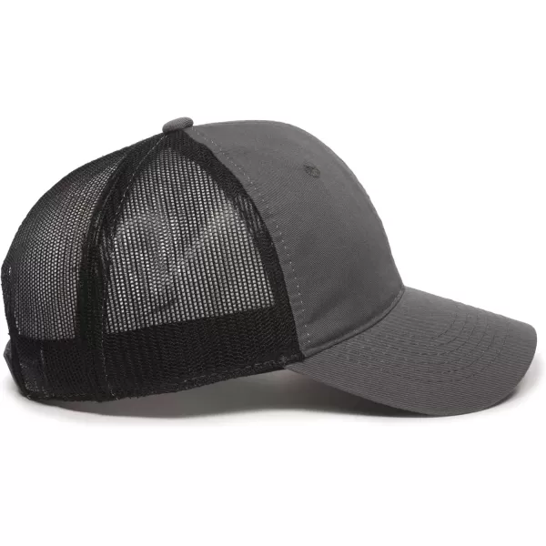 imageOutdoor Cap Garment Washed Meshback CapCharcoalBlack