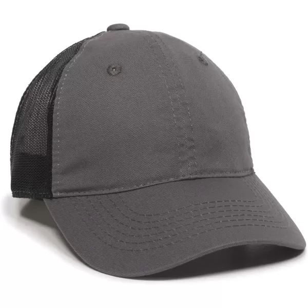 imageOutdoor Cap Garment Washed Meshback CapCharcoalBlack