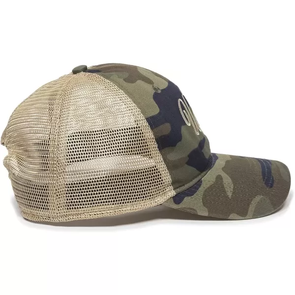 imageUSA Embroidered Snapback Hat  Adjustable Mesh Back Baseball Cap for Women